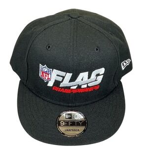 New Era NFL Flag Championships 9FIFTY Snapback Hat Black OSFM NWT